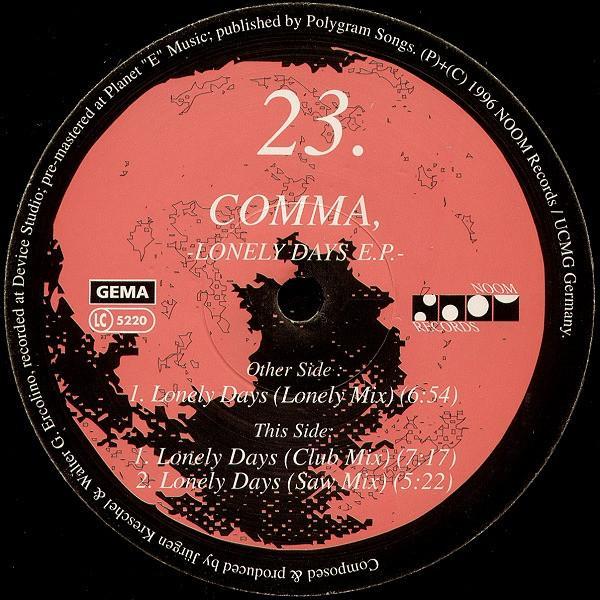 Comma - Lonely Days E.P.
