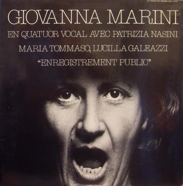 Giovanna Marini, Patrizia Nasini, Maria Tommaso, Lucilla Galeazzi - Enregistrement Public