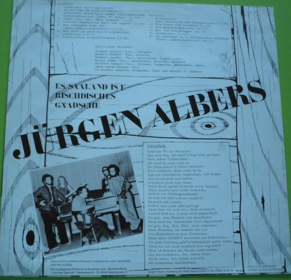 Jürgen Albers - Es Saaland Is E Rischdisches Gäadsche