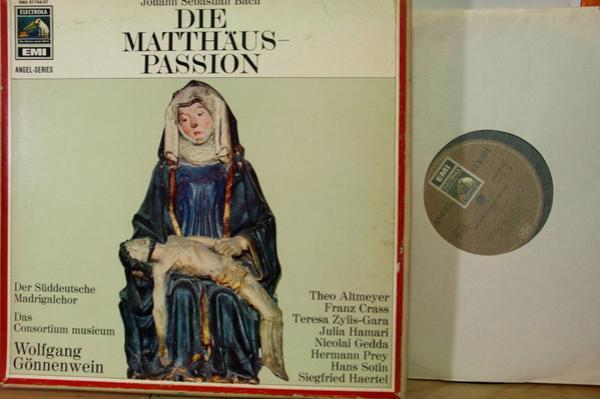 Johann Sebastian Bach, Der Süddeutsche Madrigalchor, Consortium Musicum (2), Wolfgang Gönnenwein, Theo Altmeyer, Franz Crass, Teresa Żylis-Gara, Julia Hamari, Nicolai Gedda, Hermann Prey, Hans Sotin, Siegfried Haertel - Die Matthäus-Passion