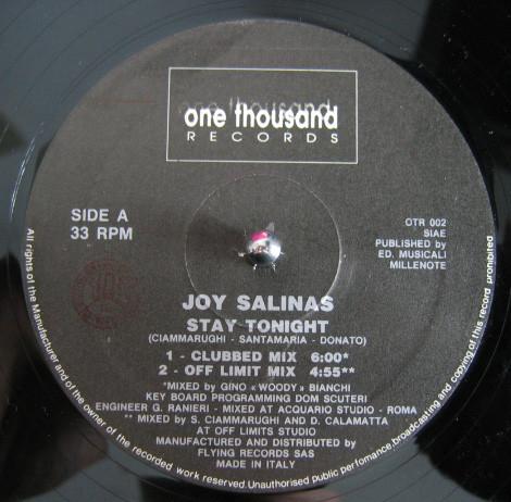 Joy Salinas - Stay Tonight