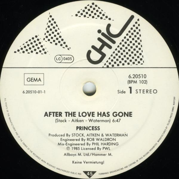 Princess - After The Love Has Gone