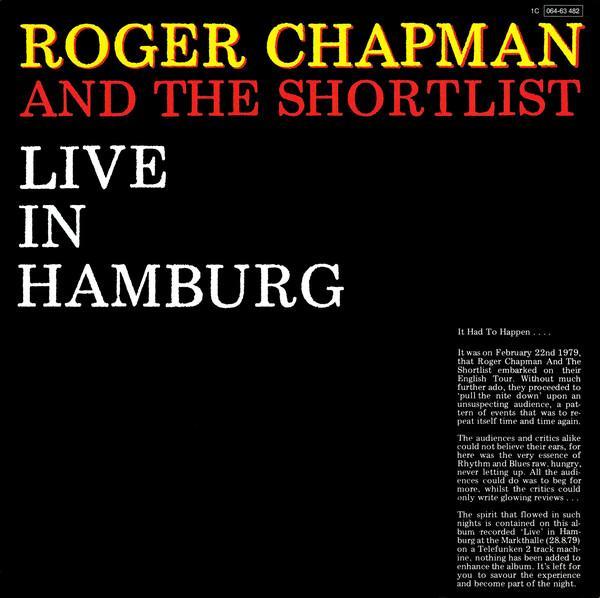 Roger Chapman, The Shortlist - Live In Hamburg