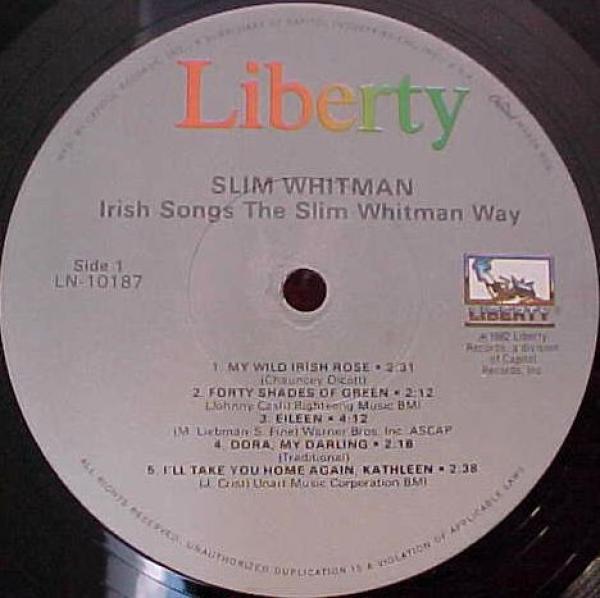 Slim Whitman - Irish Songs The Slim Whitman Way