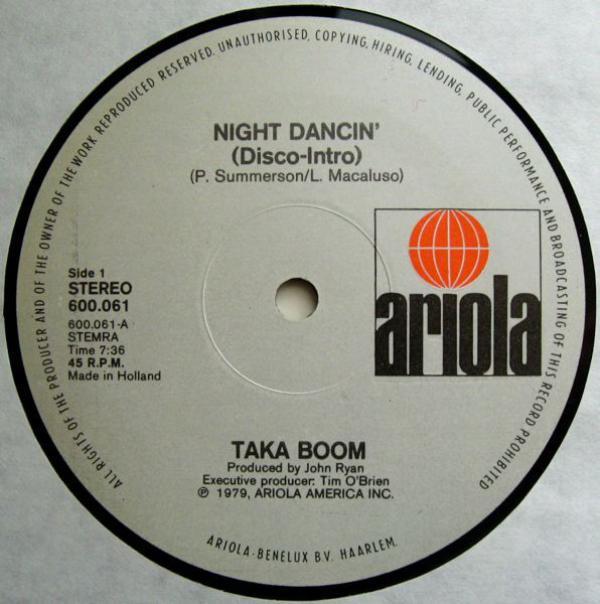 Taka Boom - Night Dancin'