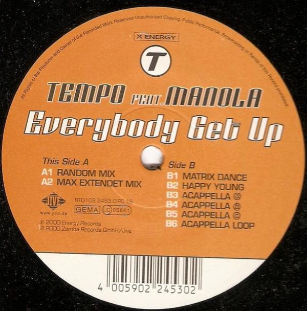 Tempo (3), Manola - Everybody Get Up