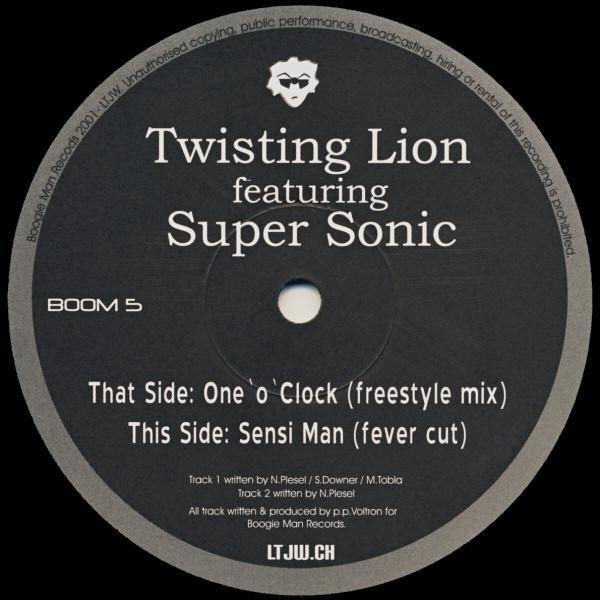 Twisting Lion, Super Sonic (2) - One 'O' Clock (Freestyle Mix) / Sensi Man (Fever Cut)
